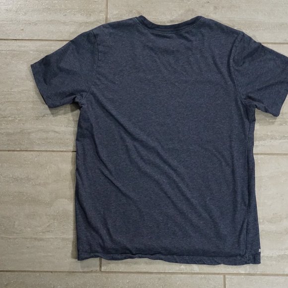 Nike Dry Tee Dri-FIT Cotton Crew Solid Dark Blue Small - Picture 2 of 5